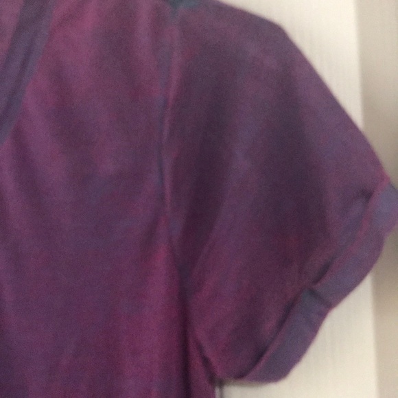 ROCK & REPUBLIC PURPLE BURNOUT VNECK TEE SZ SMALL - Picture 3 of 6